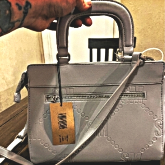 NWT STEVE MADDEN gray shoulder handbag - Picture 4 of 13